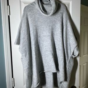 Plus size cozy poncho